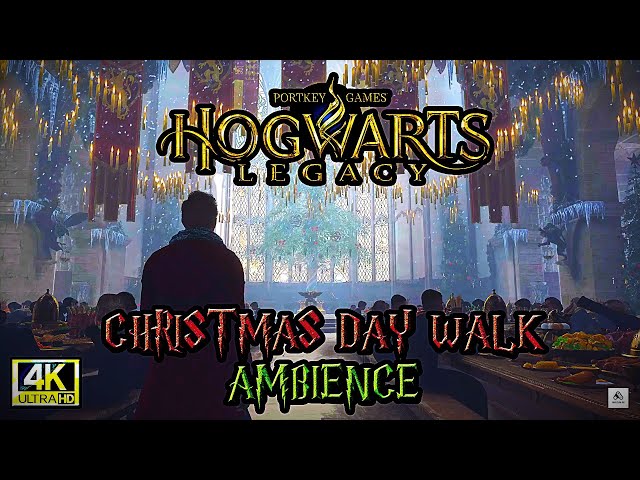 🎄"Hogwarts Legacy: Enchanting Christmas Day Ambience"☃️