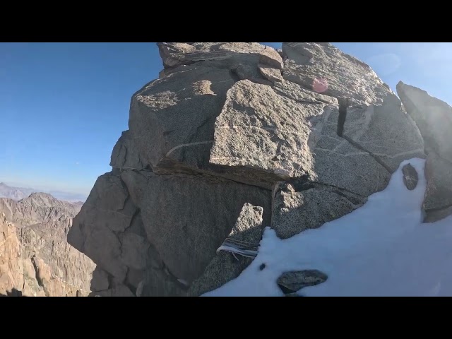 Polemonium peak summit ridge