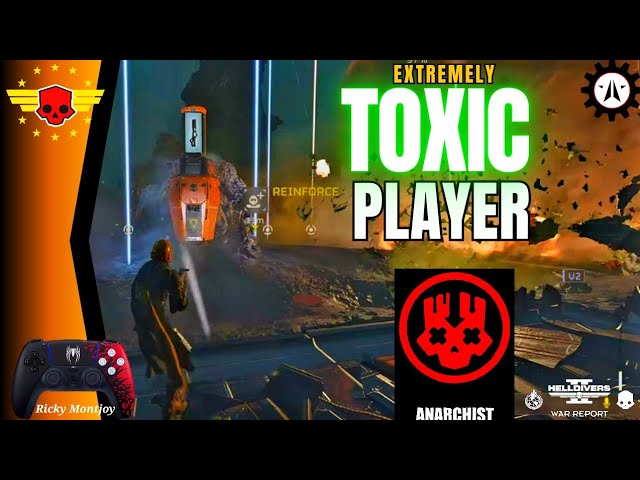 Extremely Toxic Player in Helldivers 2|Team Killing|Super Helldive Difficulty