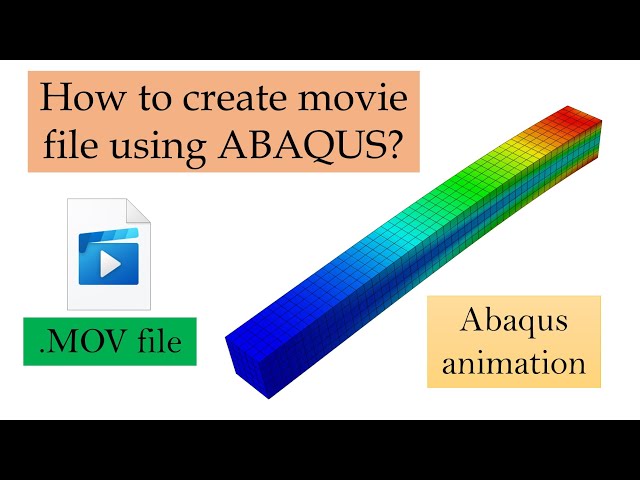 How to create a movie of Abaqus result's animation? Video of Abaqus animation