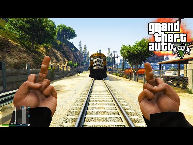 GTA V - RANDOM & FUNNY MOMENTS 28 (Screw You Train, Bug Galore!)