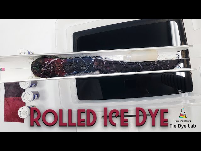 Tie Dye Designs:  Rolled Ice Dyed Shirt