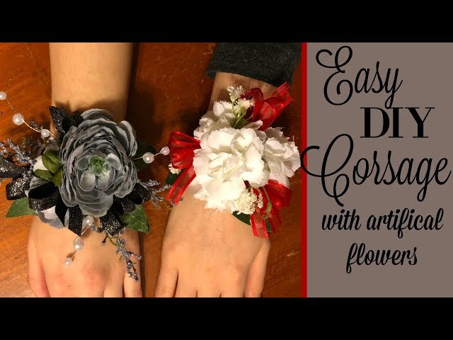 DIY CORSAGES // ARTIFICAL FLOWERS