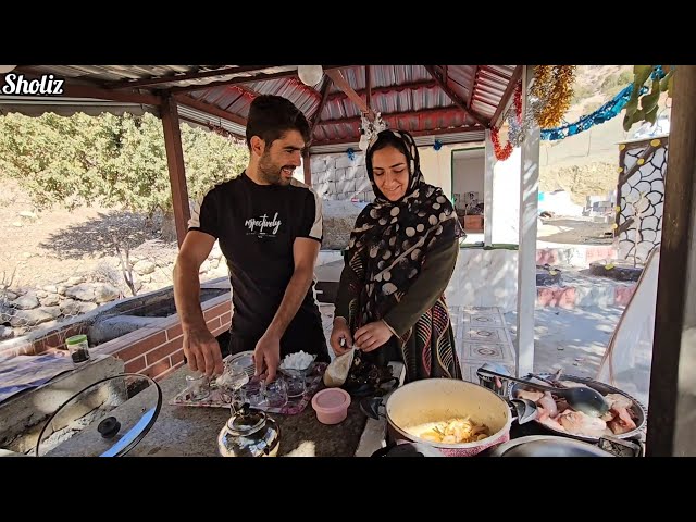 Nomadic Life: Cleaning the Farm and Enjoying Lunch with Hamid’s Parents