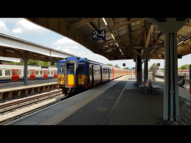 South Western Railway Class 455 - 5715 + 5868 departing Wimbledon on 26/06/20