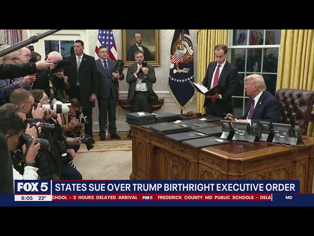 States sue over Trump birthright Executive Order