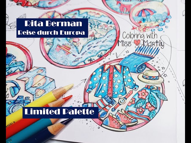 Using Limited Color Palette: Meine Reise durch Europa by Rita Berman | with Polychromos Part 5