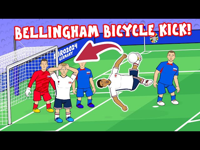 BELLINGHAM SAVES ENGLAND! (Bicycle kick vs Slovakia Euro 2024 Goals Highlights)