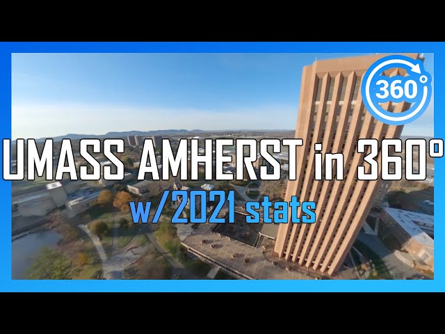 [2021] UMASS AMHERST in 360° - drone/walking/driving campus tour