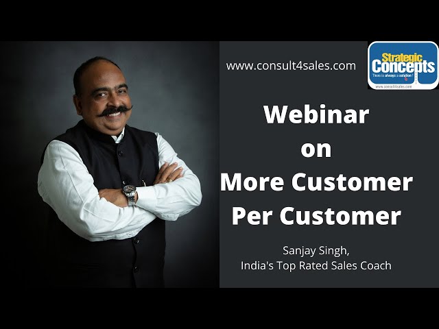 Saleskipathshala : More Customer Per Customer (Webinar)