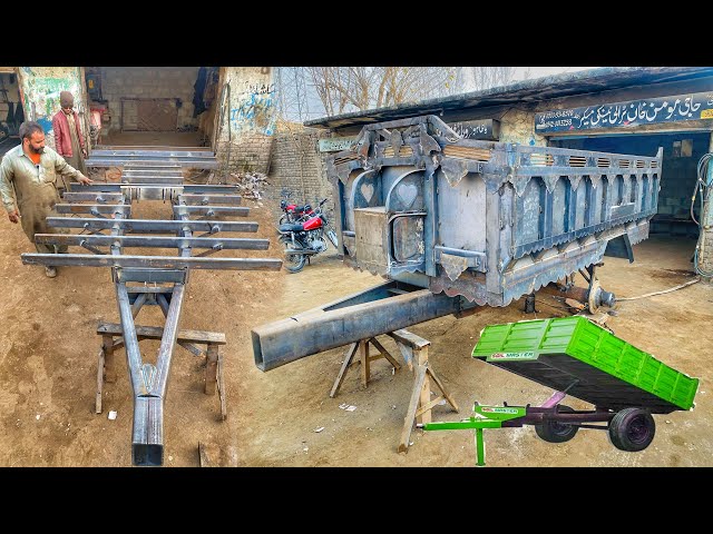 Amazing Handmade Manufacturing Process of Hydraulic Tractor Trolley || Making  Tractor Trolley ||