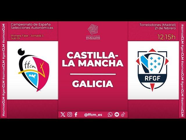 Campeonato de España Selecciones Autonómicas: Castilla-La Mancha - Galicia, sub-19