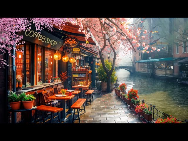 Morning Jazz by The River ☕ Spring Coffee Porch Ambience with Jazz Relaxing Music for Good Mood