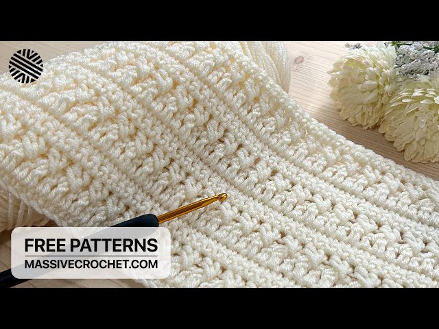 SUPER EASY & FAST Crochet Pattern for Beginners! ⚡️ ❤️ LOVELY Crochet Stitch for Baby Blanket & Bag