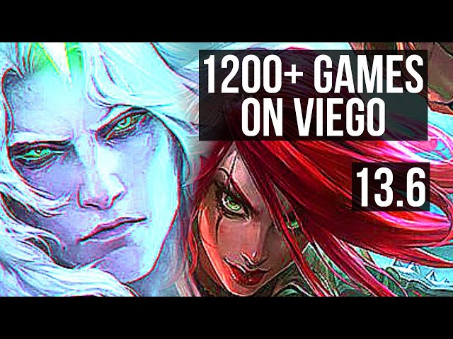 VIEGO vs KATARINA (MID) | 9/0/5, 1200+ games, Legendary, 900K mastery | KR Grandmaster | 13.6