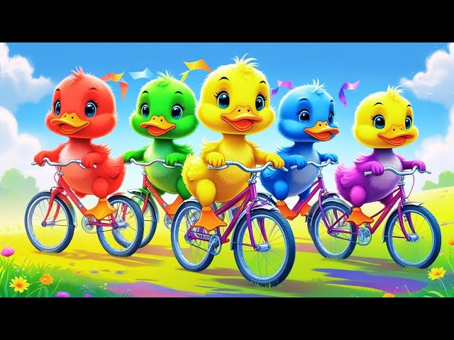 5 Little Ducks Learn Colors Song | Colors | Colors Song | Nursery Rhymes & Kids Songs