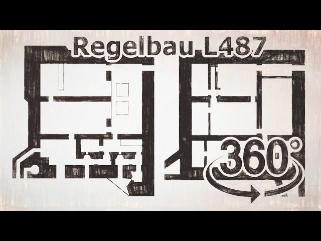 Atlantic Wall Regelbau L487 Bertha -  Night Fighter Bunker for Luftwaffe in 360°