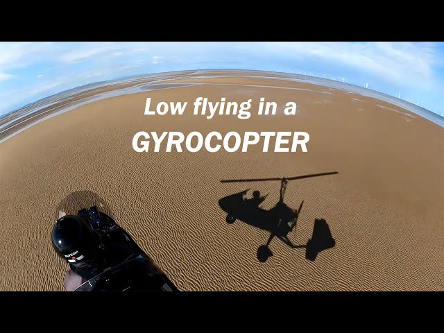 Low flying in a GYROCOPTER