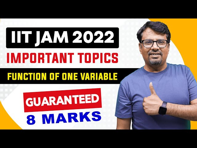 IIT JAM 2022 | Function Of One Variable (8 Marks) - Important Topics | Exam Hacks By GP Sir #shorts