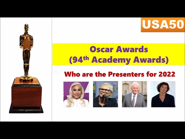 Oscar Awards | Lady Gaga | Anthony Hopkins | Shawn Mendes | 94th Academy Awards presenters | USA50