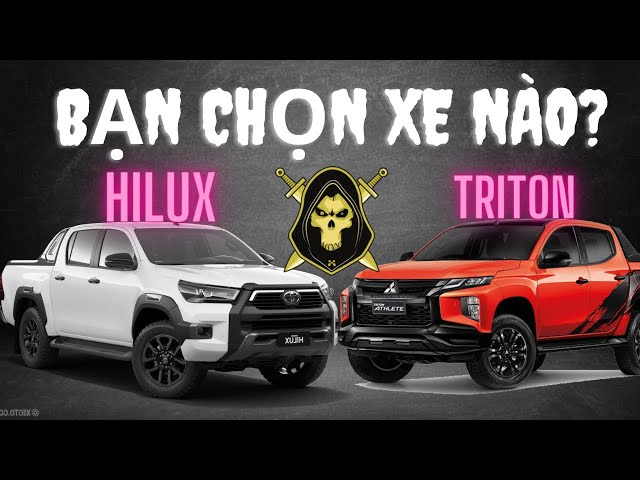 ✅So Sánh Toyota Hilux 4x4AT 2021 vs Triton 4x4 AT 2021 Xe Bán Tải Nhật Nào Ngon !