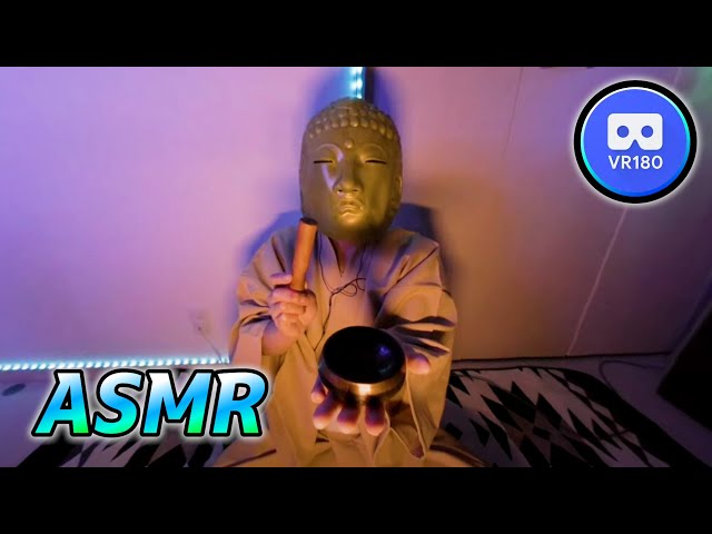 ASMR Meditation Purify your mind with a singing bowl VR180 4K60P Binaural