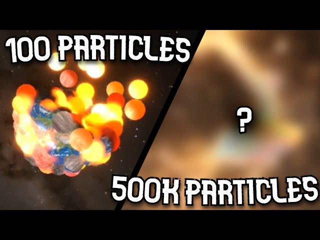 Comparison from 100 to 500,000 particle simulations!