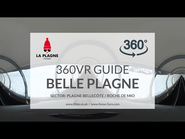 Belle Plagne tapis / magic carpet | La Plagne | Plagne Bellecôte / Roche de Mio | Full HD360VR