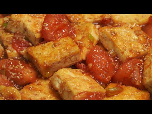 Stir-fried Tomato and Tofu.