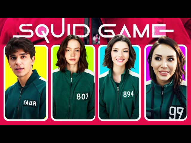 Squid Game Oyuncusuna Dönüşen 🔥Youtuber'ı Tahmin Et 🦑Squid Game 2