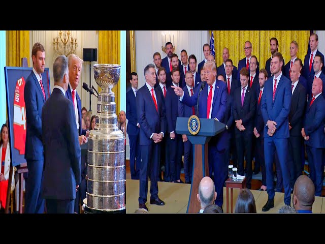 President Trump Meets the 2024 Stanley Cup WINNERS Florida Panthers!