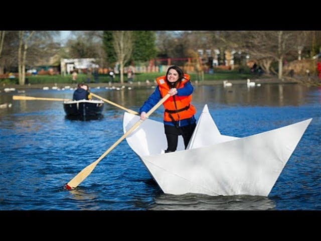 How to make a Paper Boat Origami Tutorial | Homemade Hovercraft