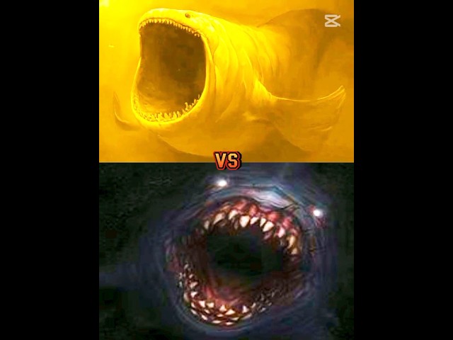 yellow bloop vs🦈 megalodon°sea crocodile monster°blue whale°hippocampus #shorts #vrial #monster #the