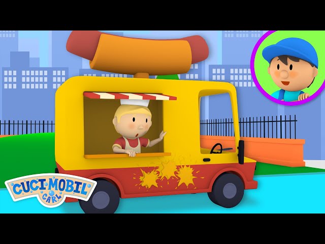 Truk Hot Dog Harvey | Cuci Mobil Carl | Kartun Untuk Anak-Anak