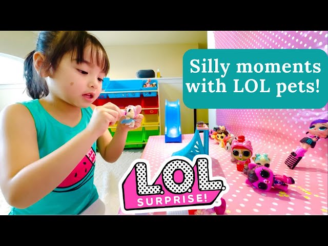 Pretend Play Pets Play in the Playground| LOL Pets