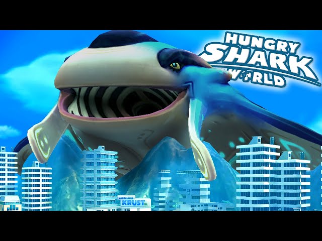 New GIANT Manta Ray Shark Unlocked!!! - Hungry Shark World | HD