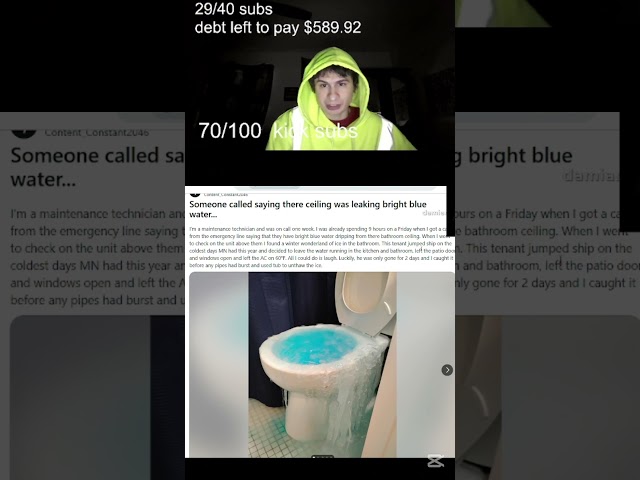 "Someone called saying there ceiling was leaking bright blue water..." | fanof reacts