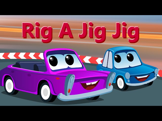 Zeek and Friends | Rig a Jig Jig Nursery Rhymes | Kids Car Song And Rhymes