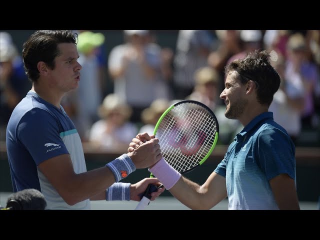 Dominic Thiem vs Milos Raonic Indian Wells 2019 highlights ᴴᴰ