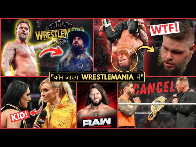 "Kiski Hogi WrestleMania"🔥, AJ in Raw, Qualifier Matches, Jey vs Gunther ❌️