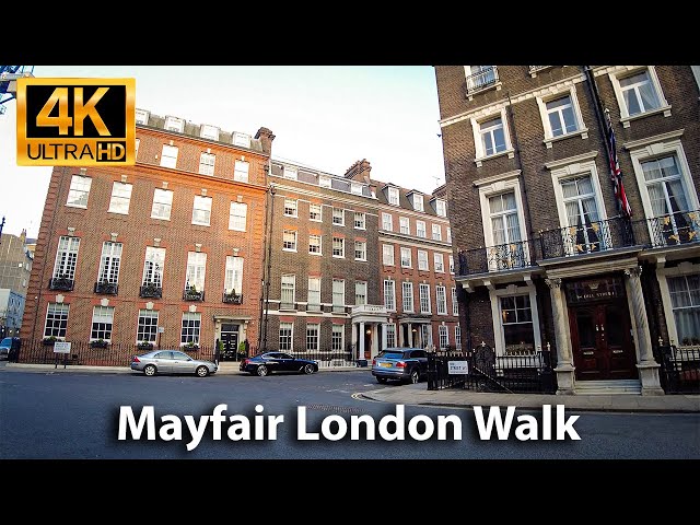 6am LONDON Mayfair Walk | Luxury Rich Area | West End | 4K UHD 3D 360° binaural audio 🎧