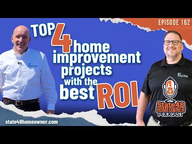 Top 4 Home Improvement Projects for Max ROI + 4 DIY Value Boosts