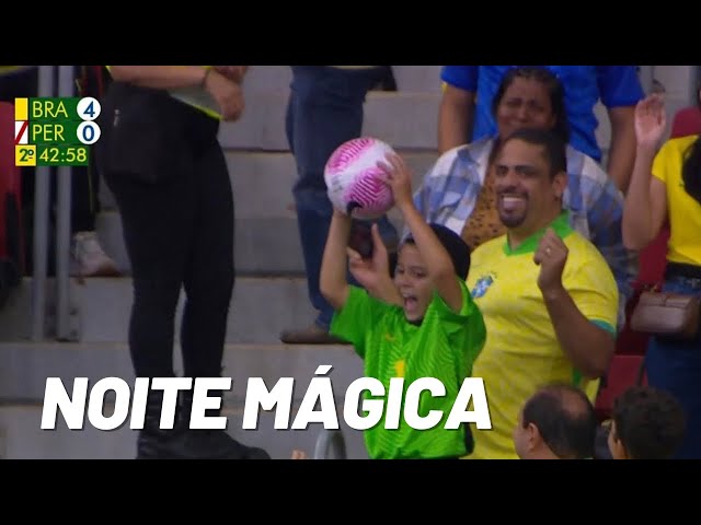 I CONTROLLED THE BALL ON MY CHEST LIVE ON GLOBO - BRAZIL 4 x 0 PERU