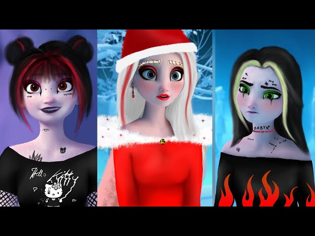 Disney Princesses || Glowup Tiktok Cartoon Art || Art Memes