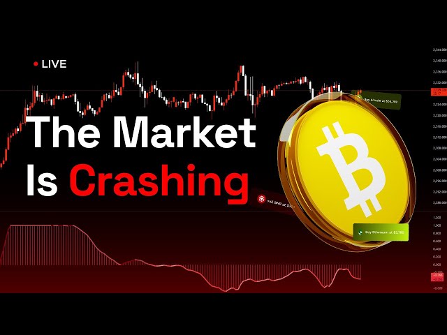 BITCOIN PRICE LIVE!!! MARKET IS CRASHING!! IS THE TOP IN?!