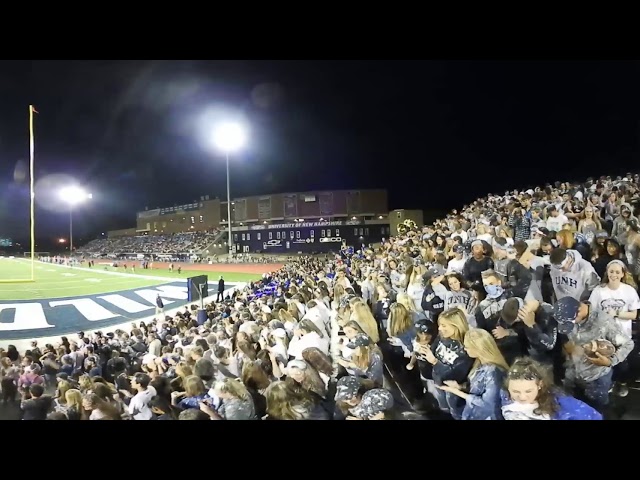 360 Experience of Chalk Toss at UNH vs Maine Football Game