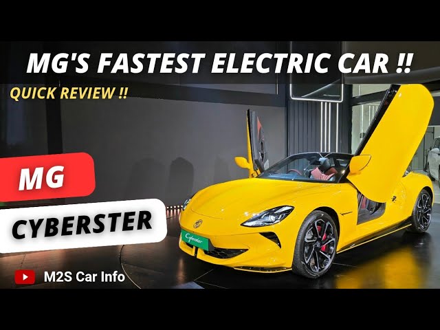 MG Cyberster Quick Review🔥!! Fastest Sports Car From MG | Exterior | Interior | Auto Expo 2025 | M2S