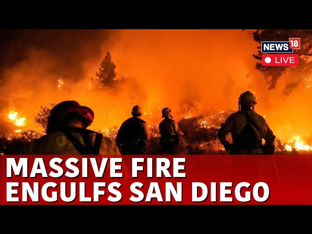 San Diego Wildfire 2025 Live Updates | Fire Spreading Rapidly Reaching Otay Mountain | LA Fire |N18G