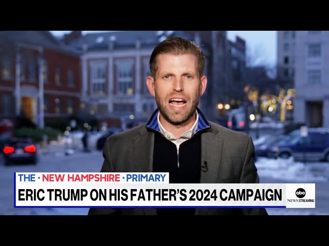 Eric Trump short circuits when asked about father's cognitive decline