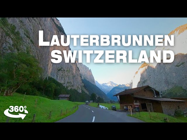 Lauterbrunnen Drive SWITZERLAND • 360 Degree Video 5.7K ASMR